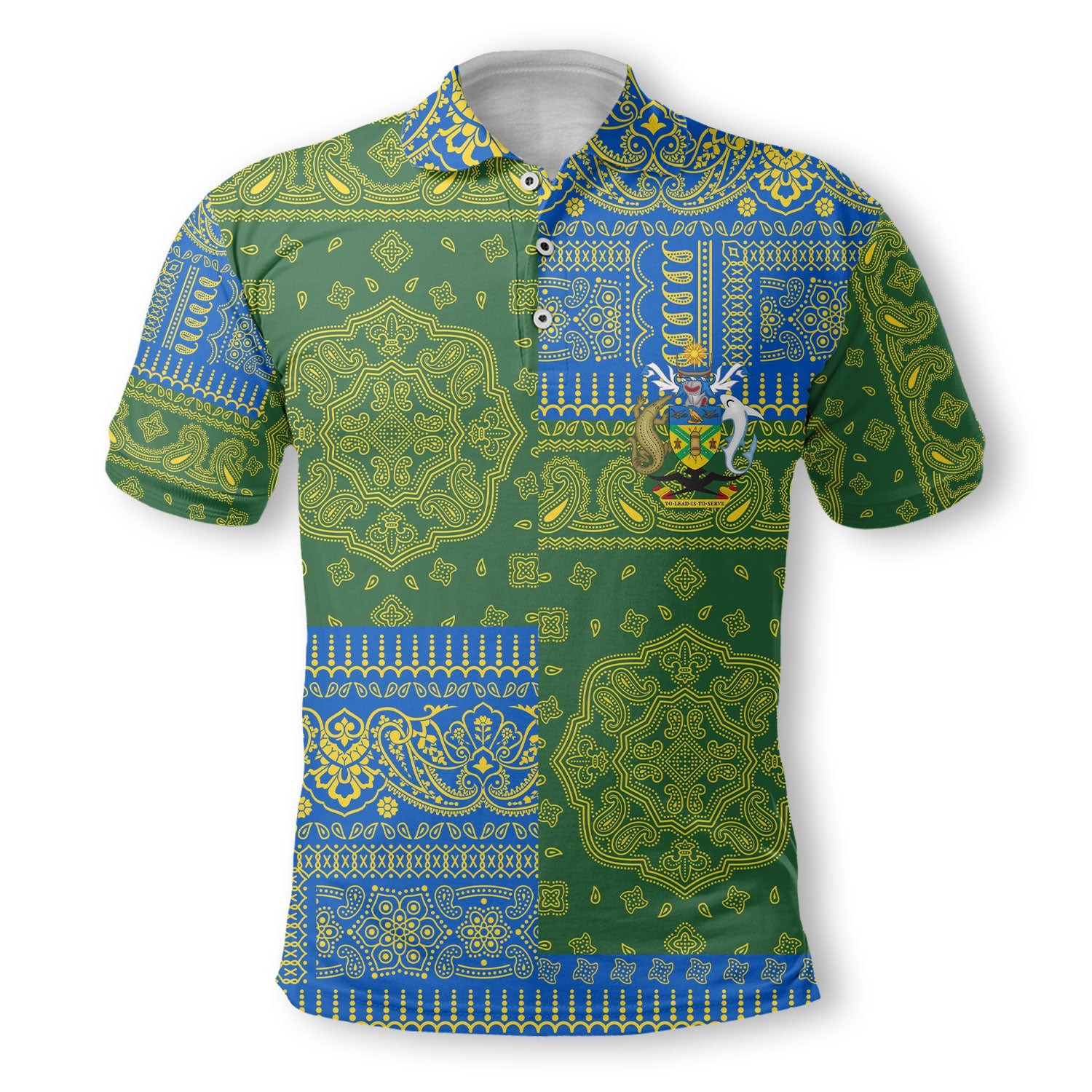 Solomon Islands Polo Shirt Flag And Paisley Basic Style 2