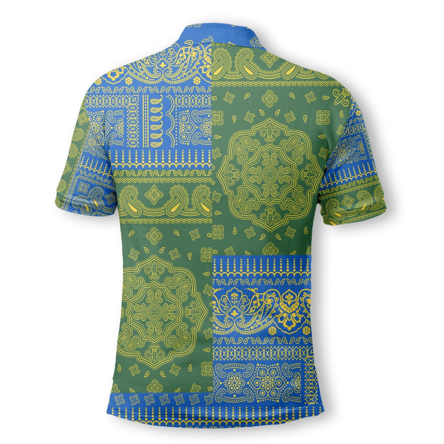 Solomon Islands Polo Shirt Flag And Paisley Basic Style 3