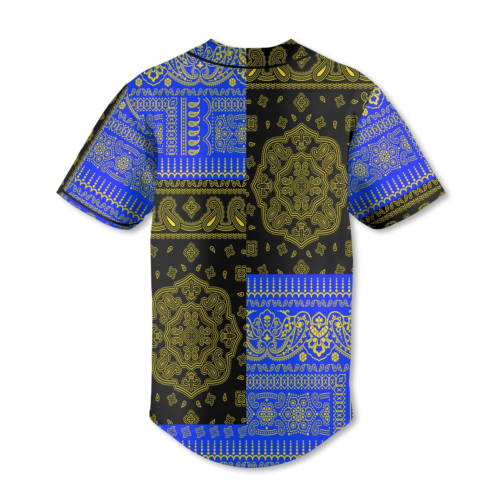 South Sudan Baseball Jersey Flag And Paisley Basic Style 3