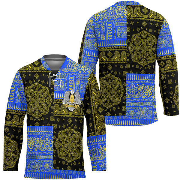 South Sudan Hockey Jersey Flag And Paisley Basic Style 1