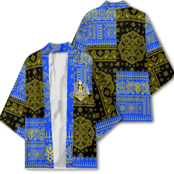 South Sudan Kimono Flag And Paisley Basic Style 1