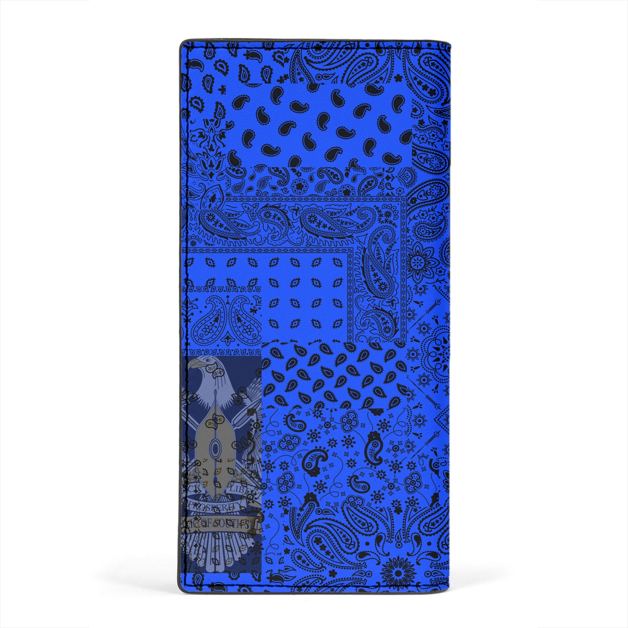 South Sudan Leather Wallet Paisley Flag And Skull Style 2