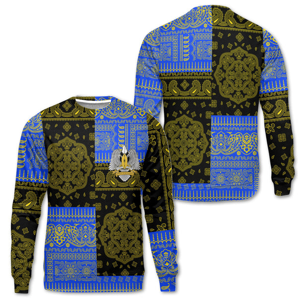 South Sudan Sweatshirt Flag And Paisley Basic Style 1