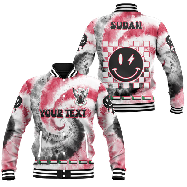 Sudan Baseball Jacket Custom Tie Dye Style 1