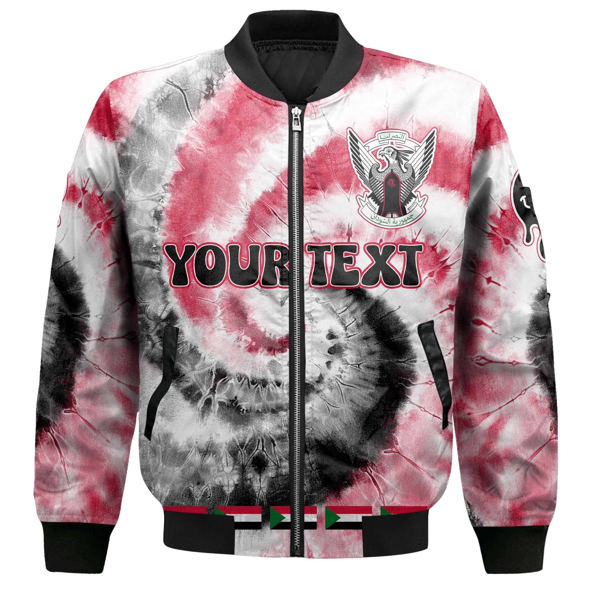 Sudan Bomber Jacket Custom Tie Dye Style 2