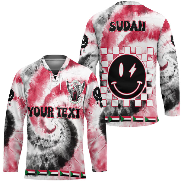 Sudan Hockey Jersey Custom Tie Dye Style 1