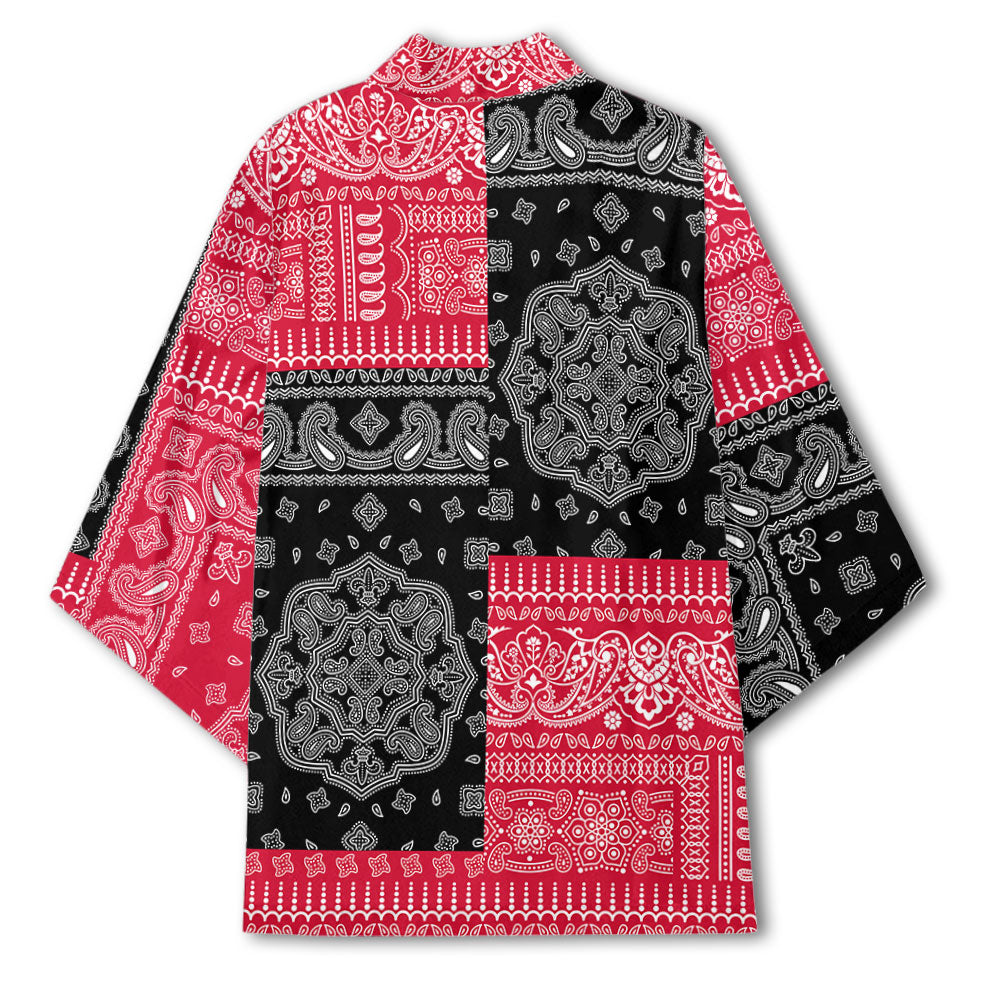 Sudan Kimono Flag And Paisley Basic Style 3