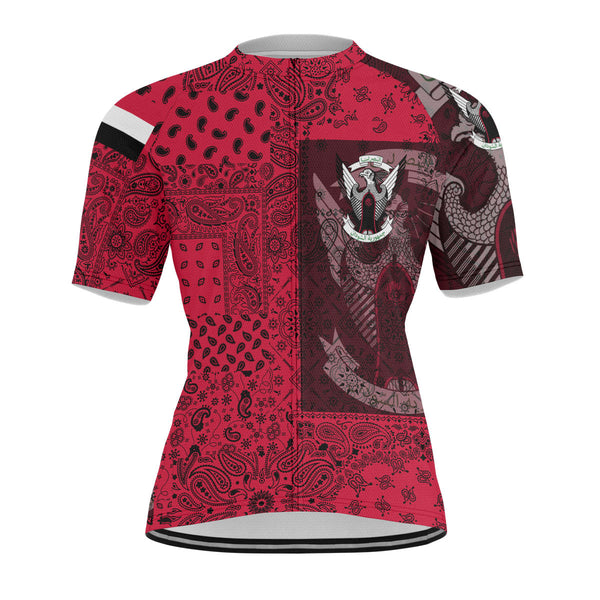 Sudan Men Cycling Jersey Paisley Flag And Skull Style 1