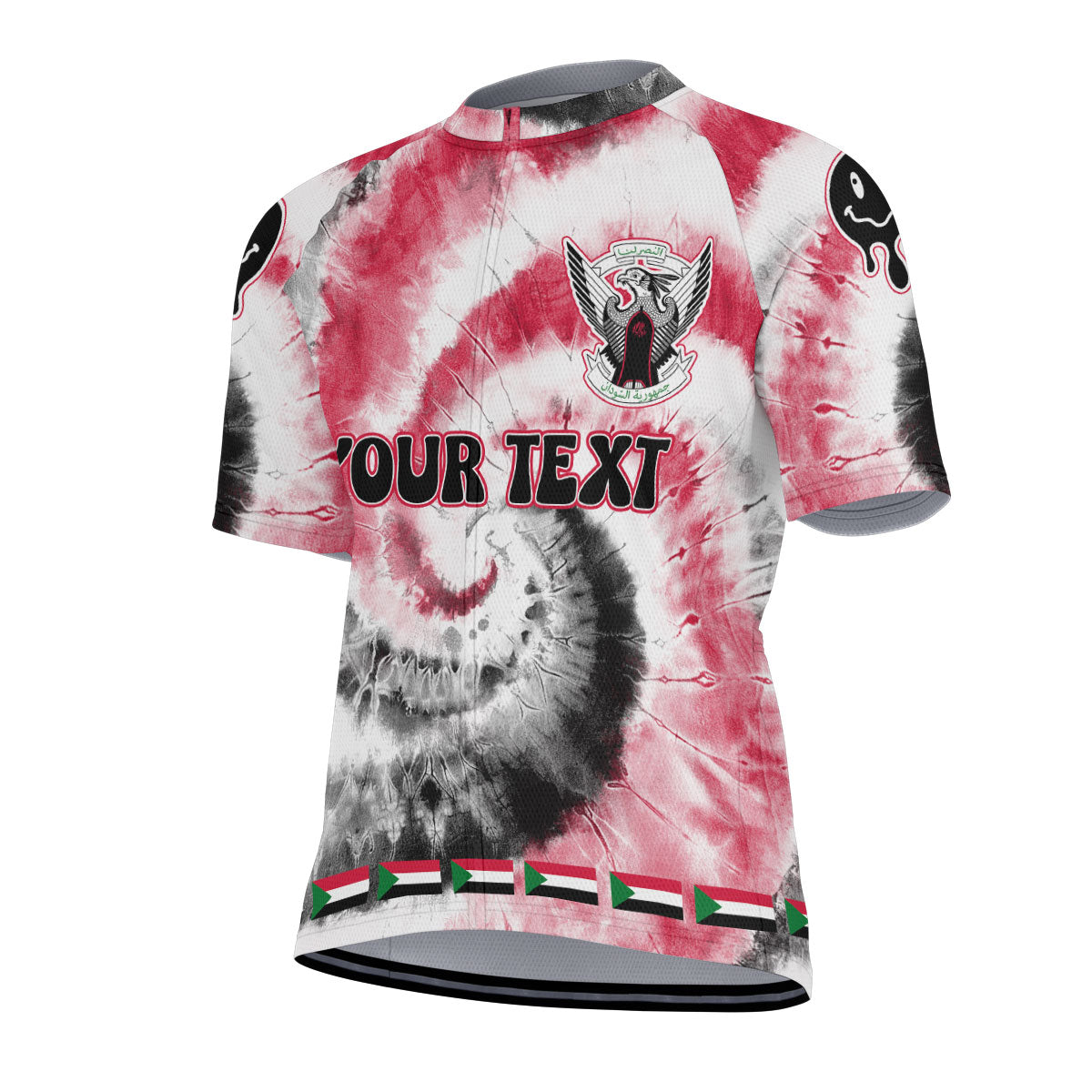 Sudan Men Cycling Jersey Custom Tie Dye Style 2