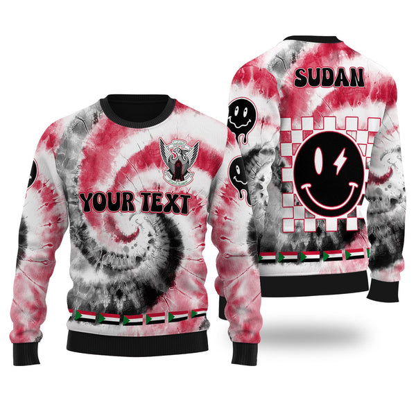 Sudan Ugly Sweater Custom Tie Dye Style 1