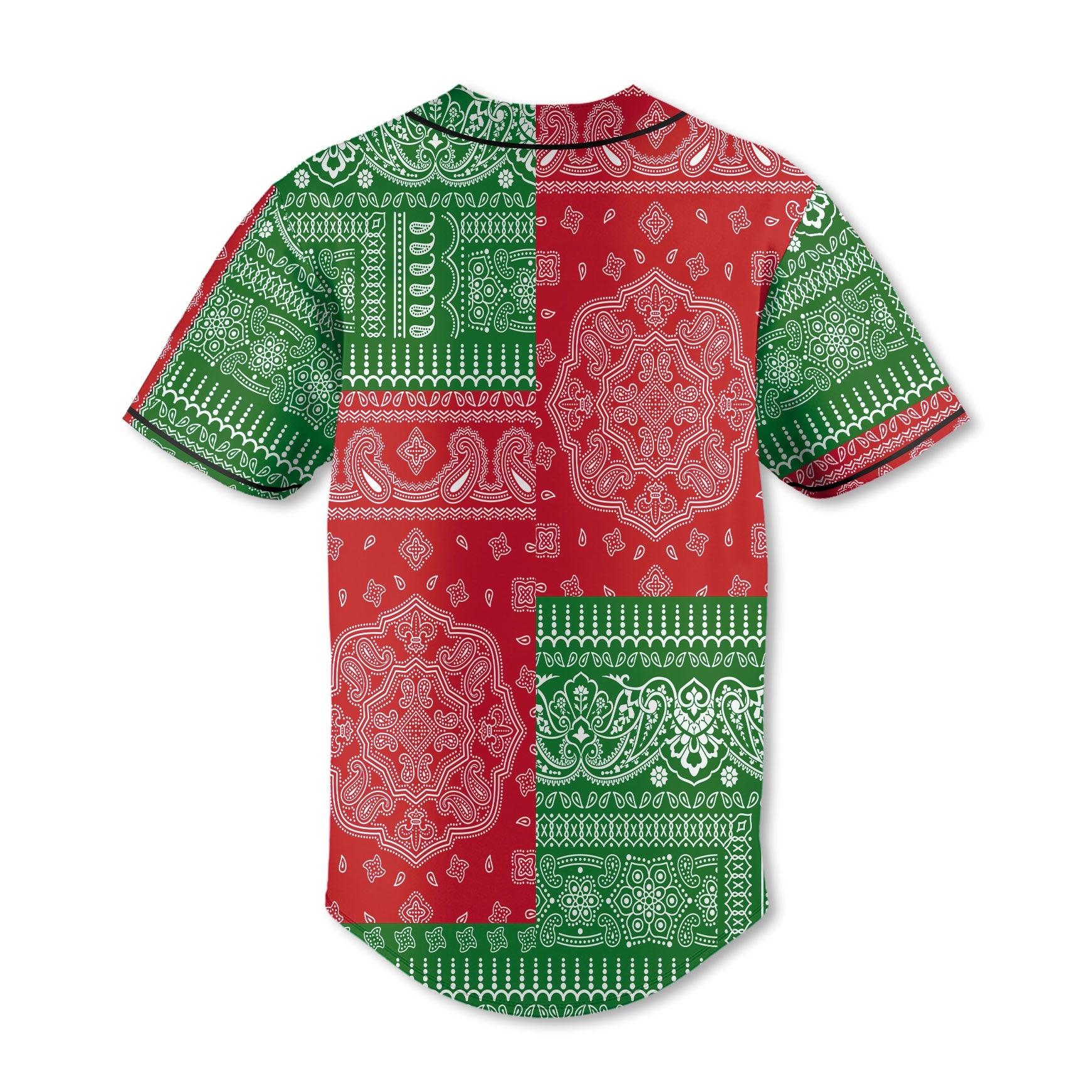 Suriname Baseball Jersey Flag And Paisley Basic Style 3