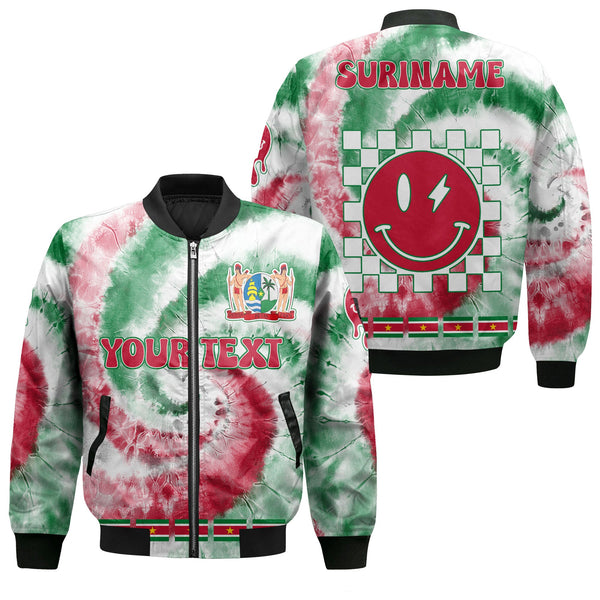 Suriname Bomber Jacket Custom Tie Dye Style 1