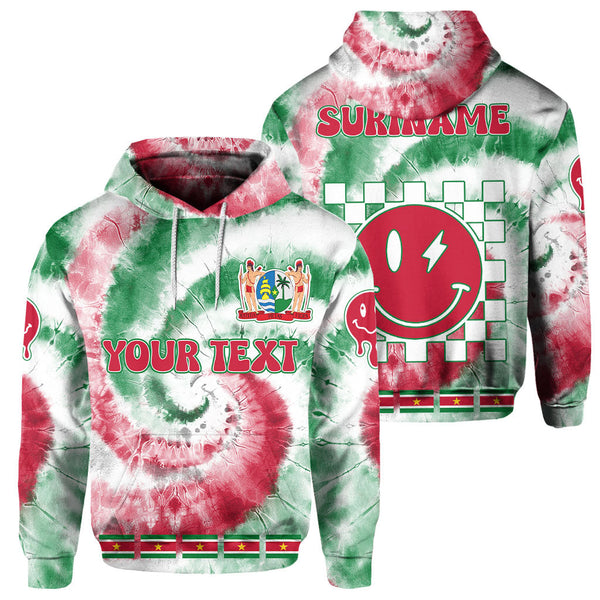 Suriname Hoodie Custom Tie Dye Style 1