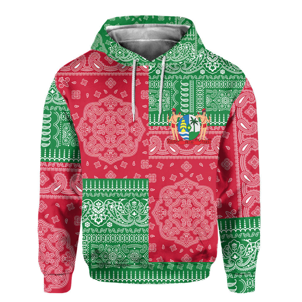 Suriname Hoodie Flag And Paisley Basic Style 2