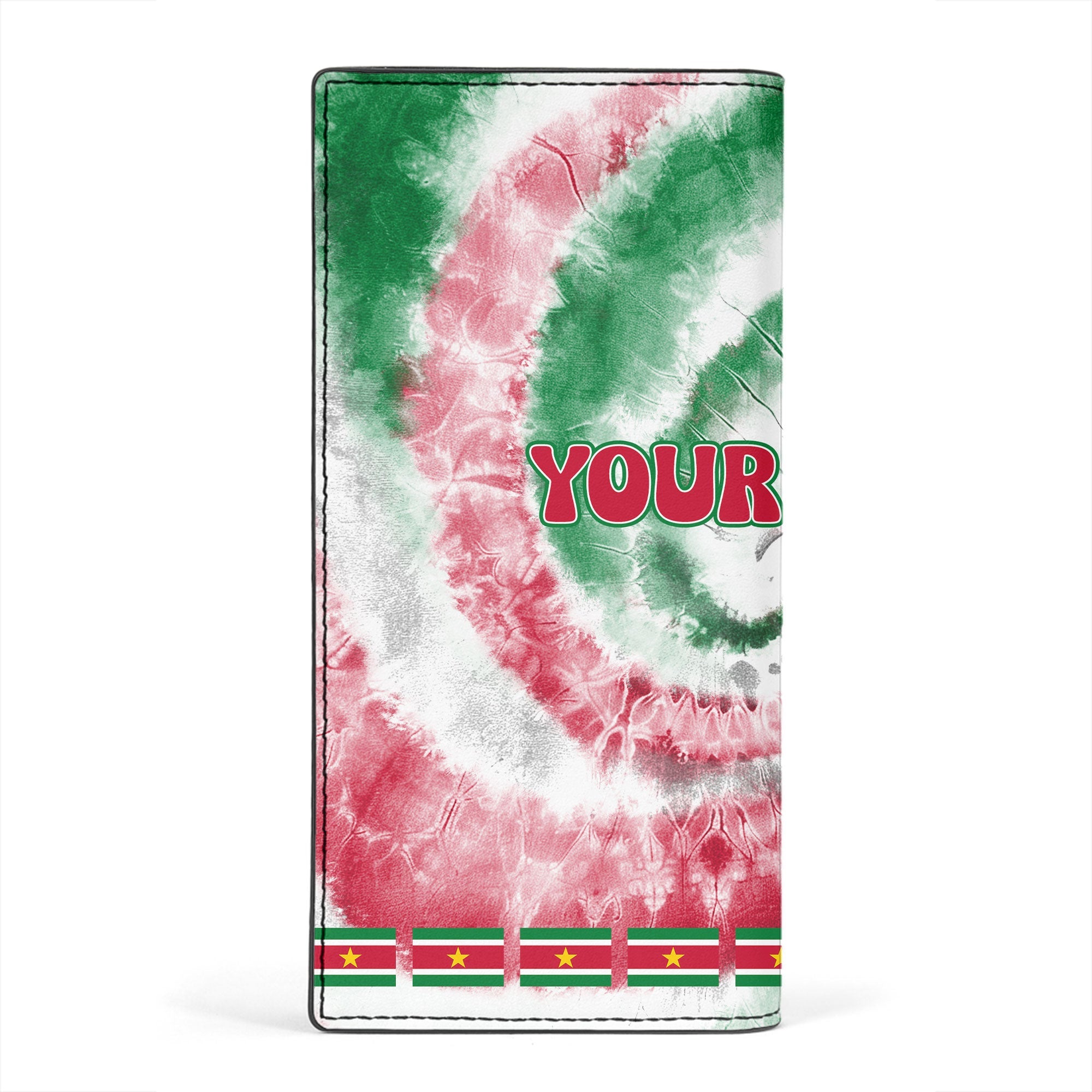 Suriname Leather Wallet Custom Tie Dye Style 2