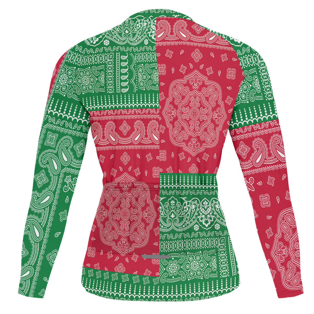 Suriname Raglan Men Cycling Jersey Long Sleeve Flag And Paisley Basic Style 2