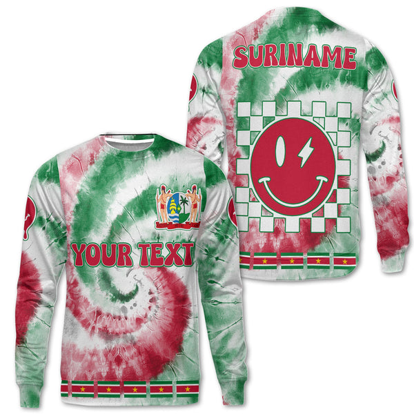 Suriname Sweatshirt Custom Tie Dye Style 1