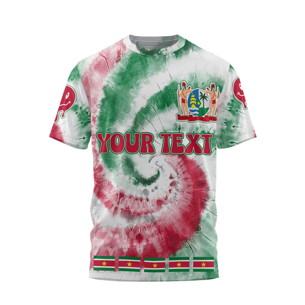 Suriname T Shirt Custom Tie Dye Style 1