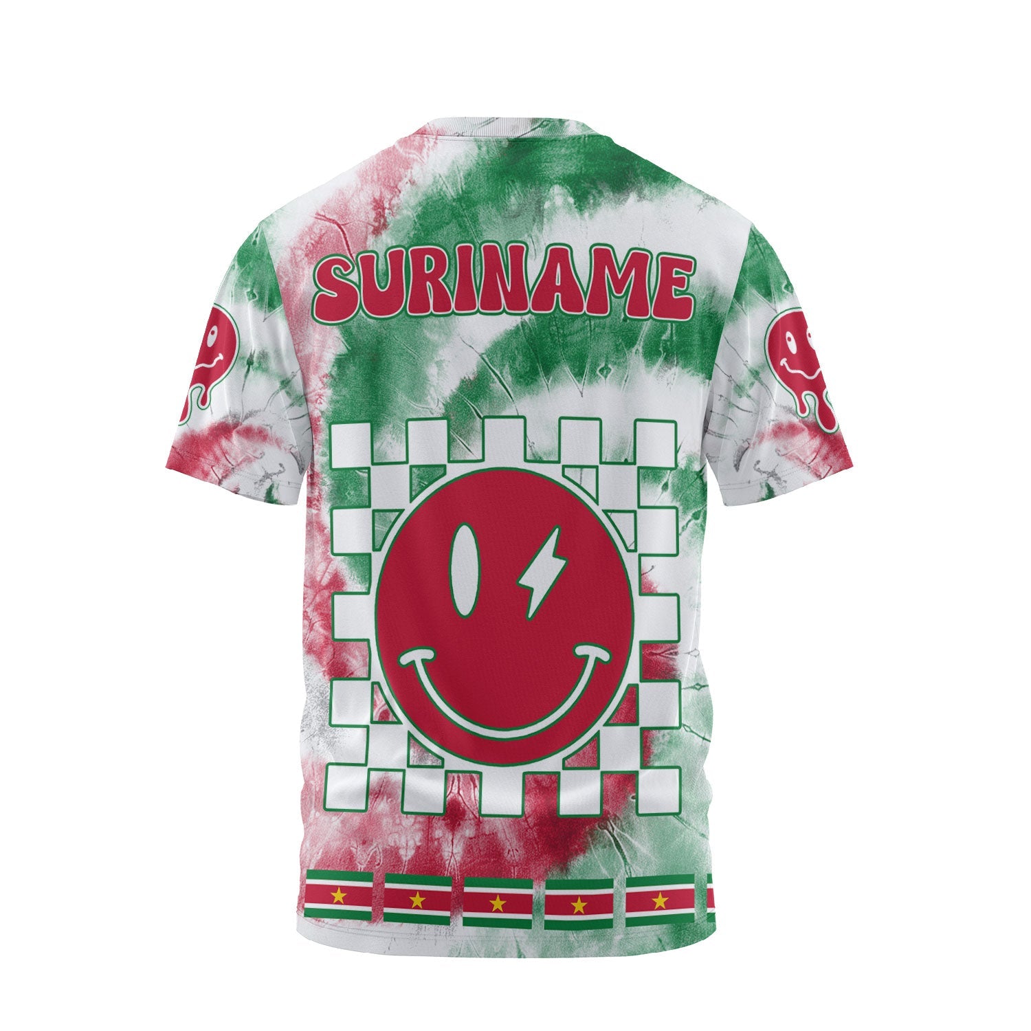 Suriname T Shirt Custom Tie Dye Style 2