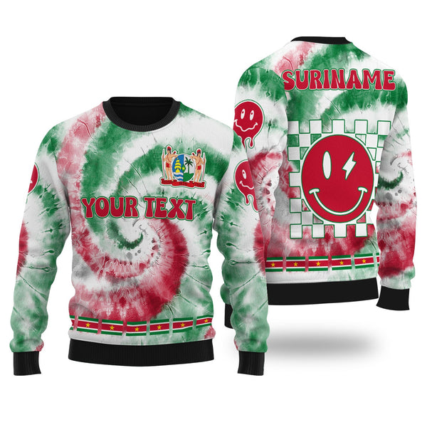 Suriname Ugly Sweater Custom Tie Dye Style 1