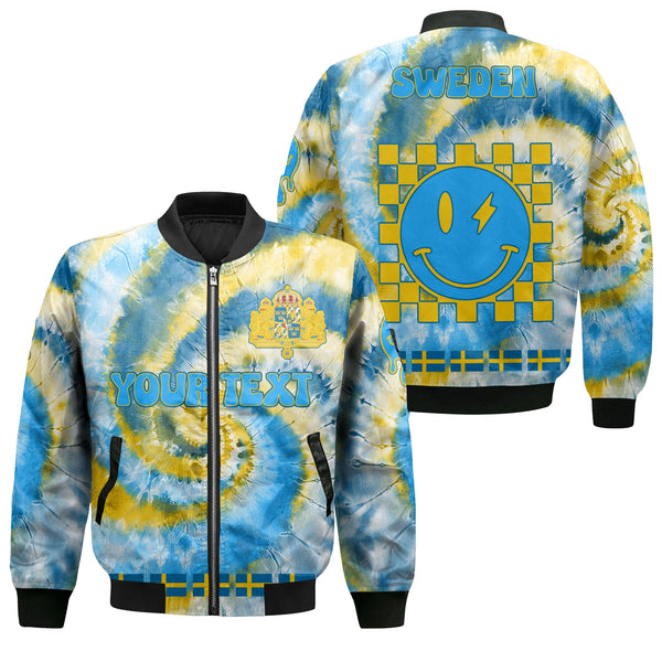 Sweden Bomber Jacket Custom Tie Dye Style 1