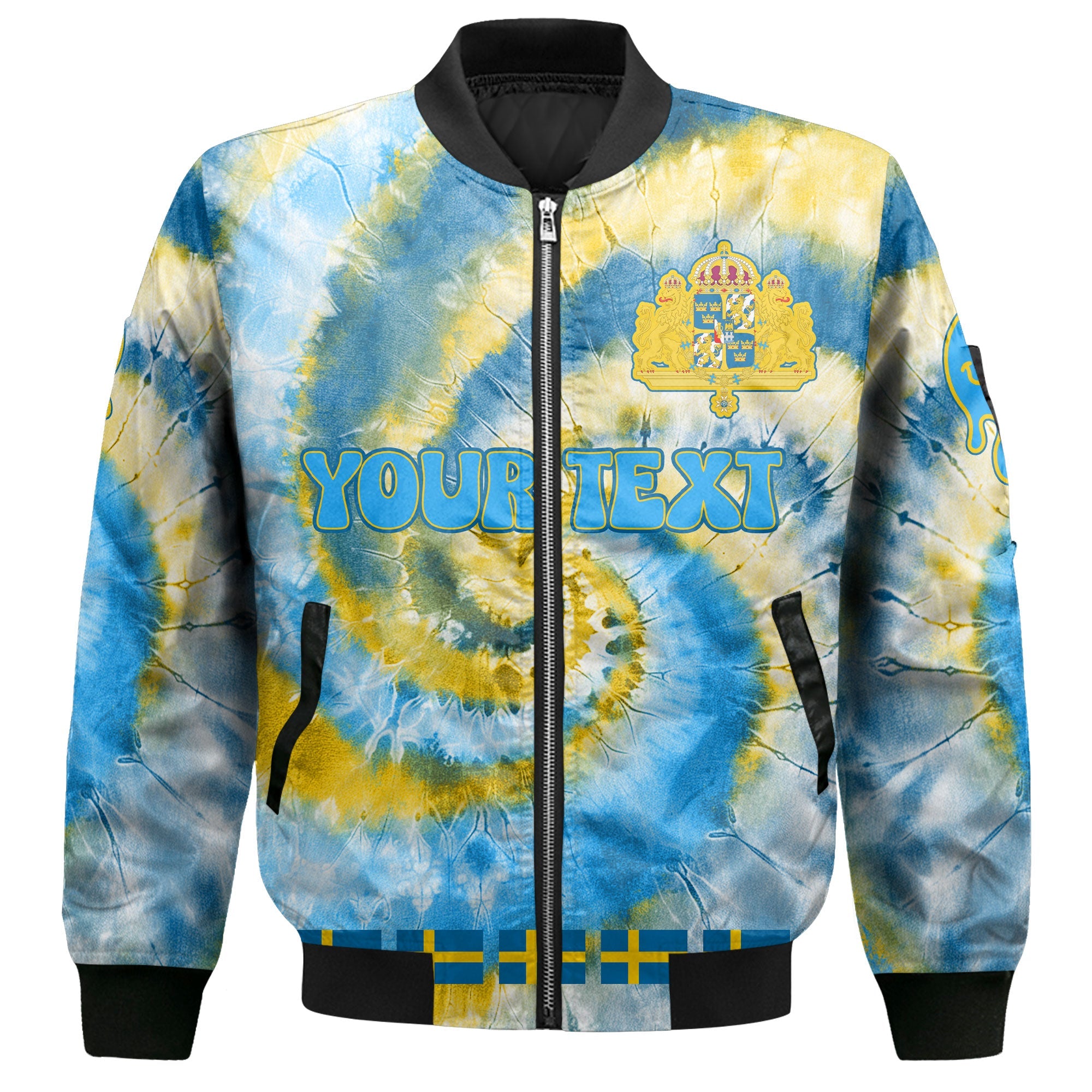 Sweden Bomber Jacket Custom Tie Dye Style 2