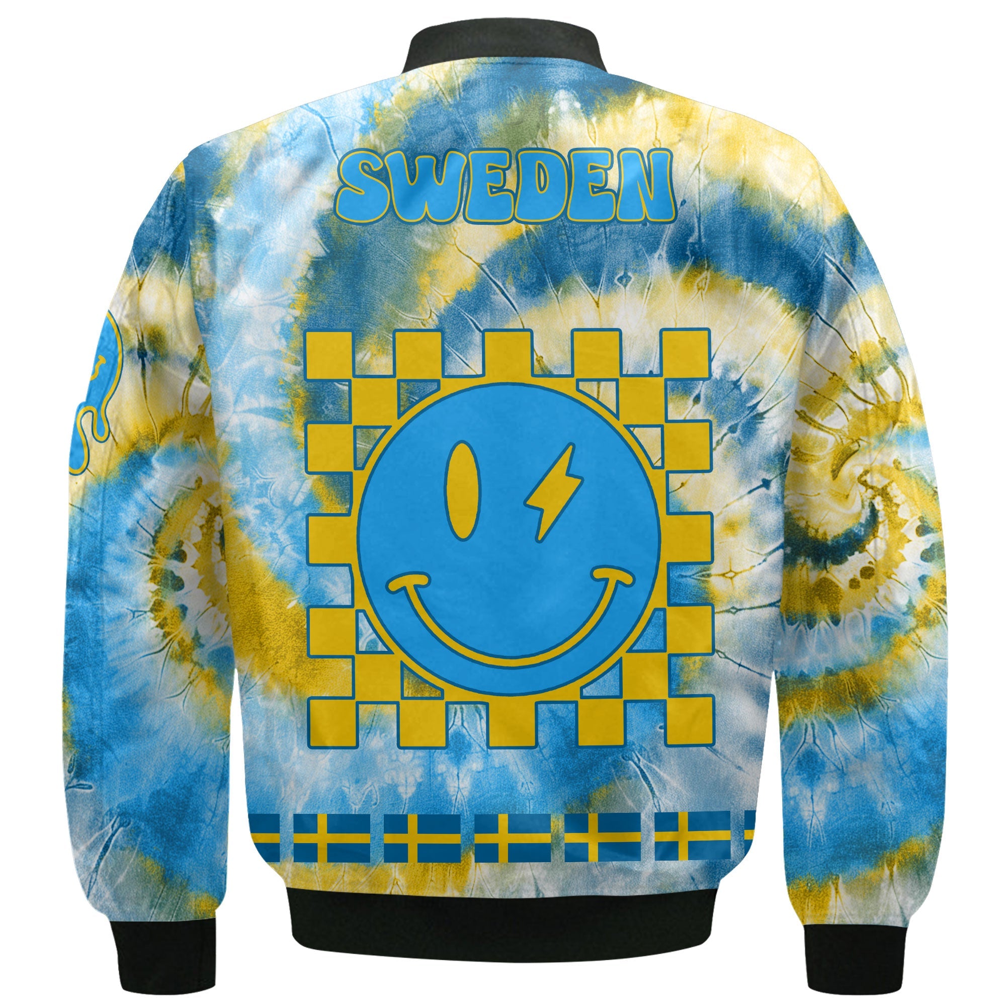 Sweden Bomber Jacket Custom Tie Dye Style 3