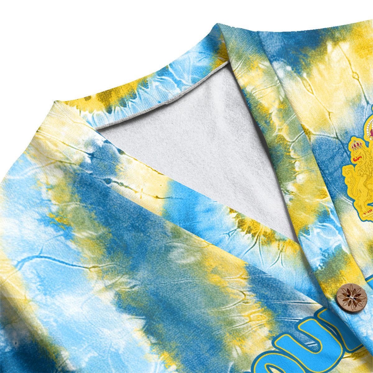 Sweden Fleece Cardigan Custom Tie Dye Style 1