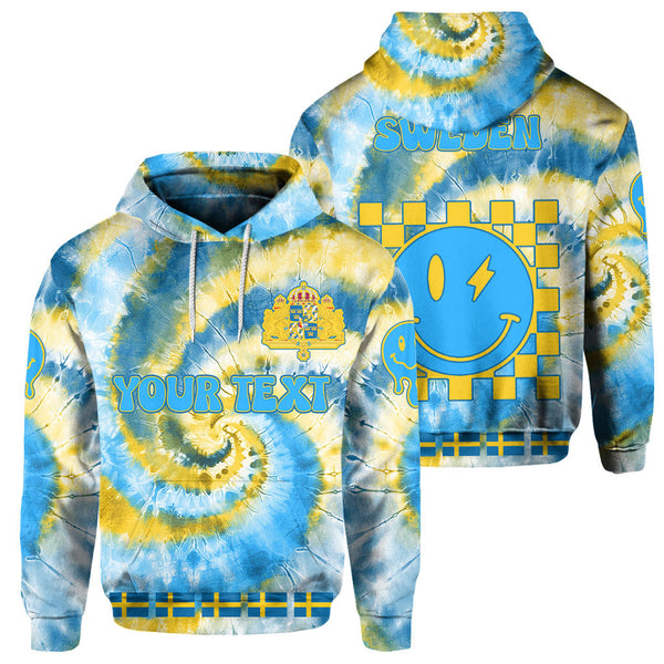 Sweden Hoodie Custom Tie Dye Style 1