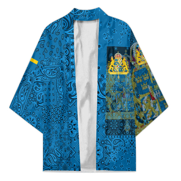 Sweden Kimono Paisley Flag And Skull Style 1