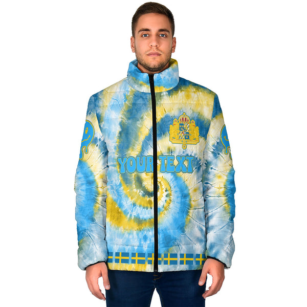 Sweden Men Padded Jacket Custom Tie Dye Style 1