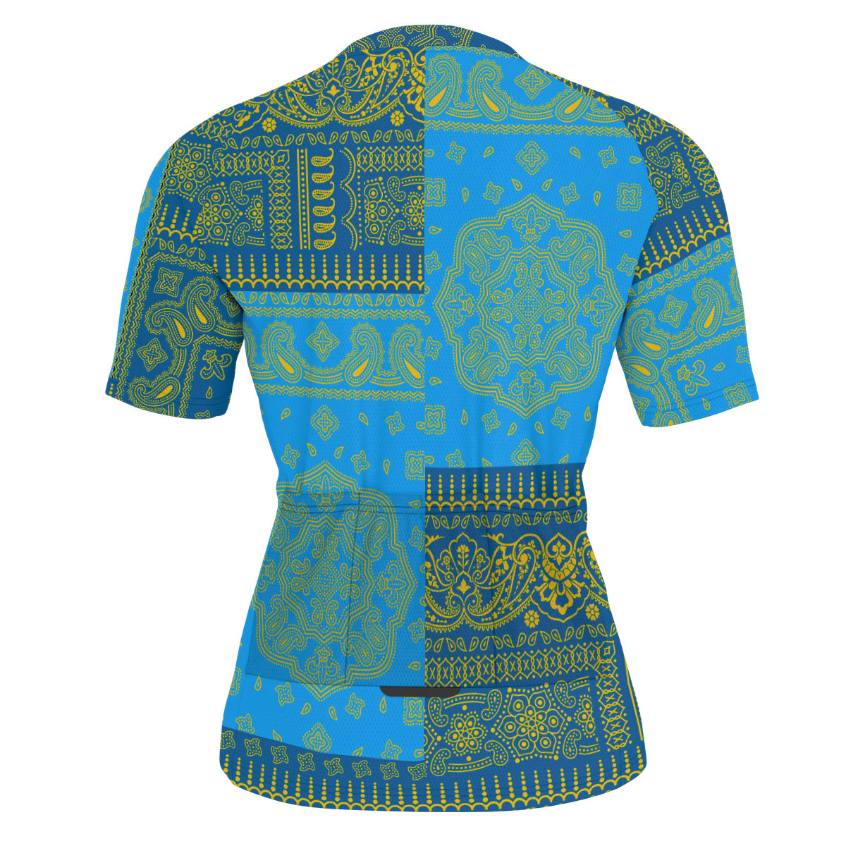 Sweden Men Cycling Jersey Flag And Paisley Basic Style 3