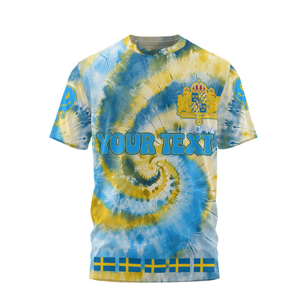 Sweden T Shirt Custom Tie Dye Style 1