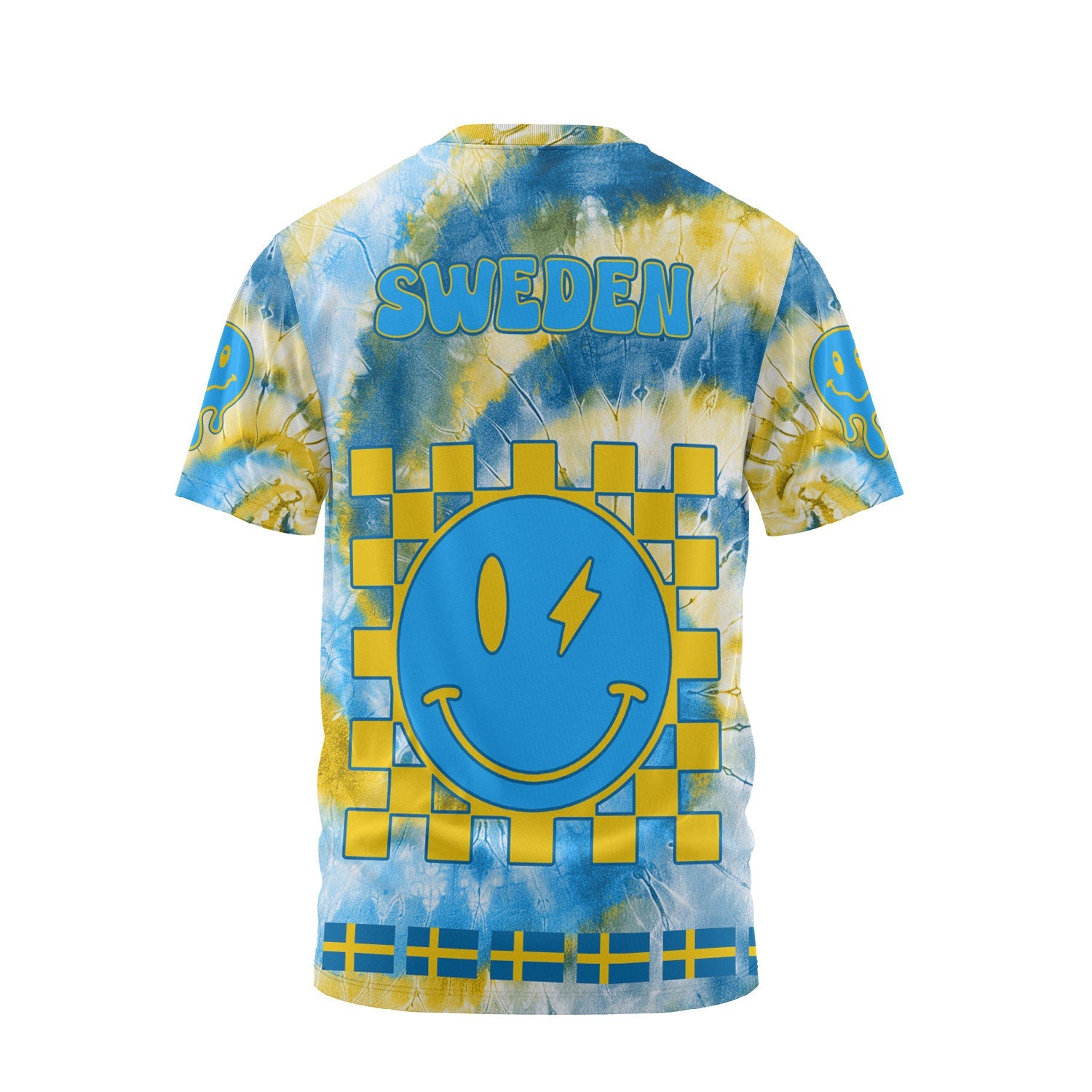 Sweden T Shirt Custom Tie Dye Style 2