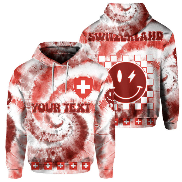 Switzerland Hoodie Custom Tie Dye Style 1