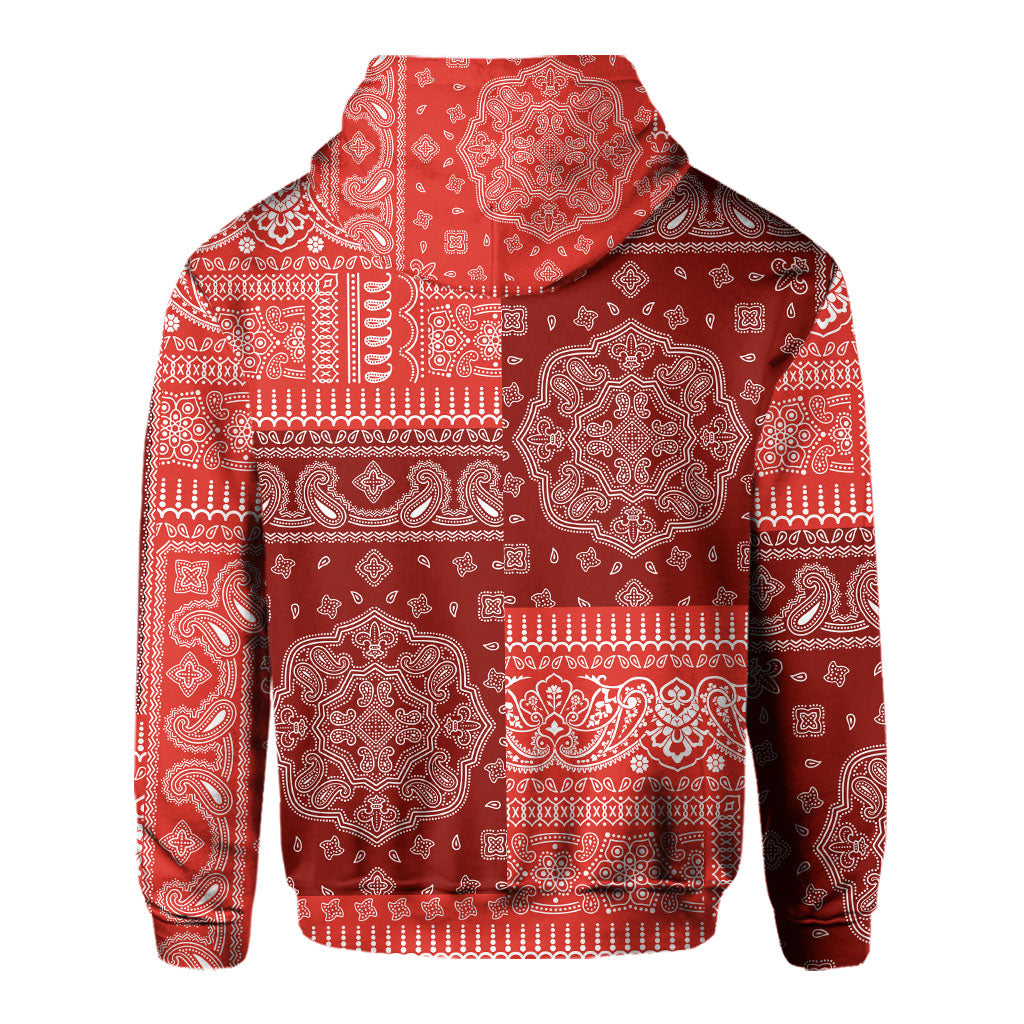 Switzerland Hoodie Flag And Paisley Basic Style 3