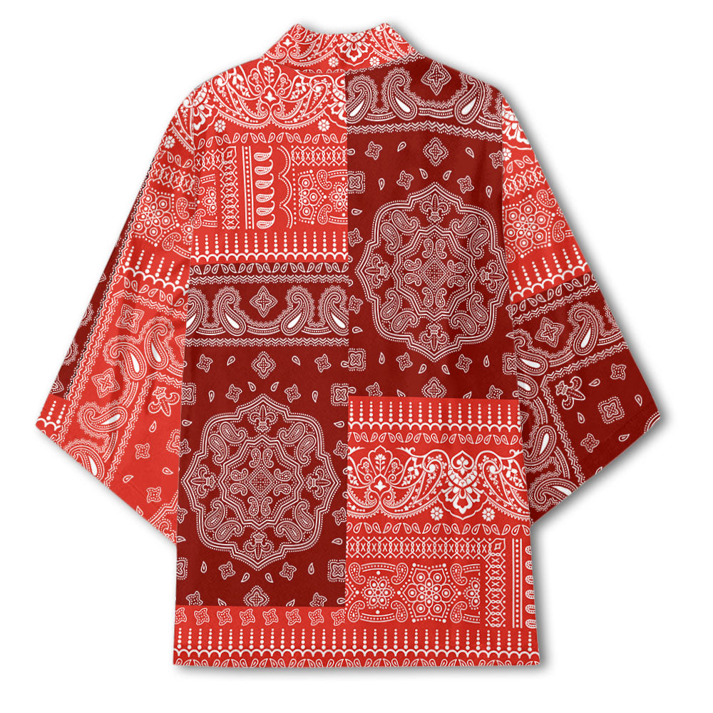 Switzerland Kimono Flag And Paisley Basic Style 3