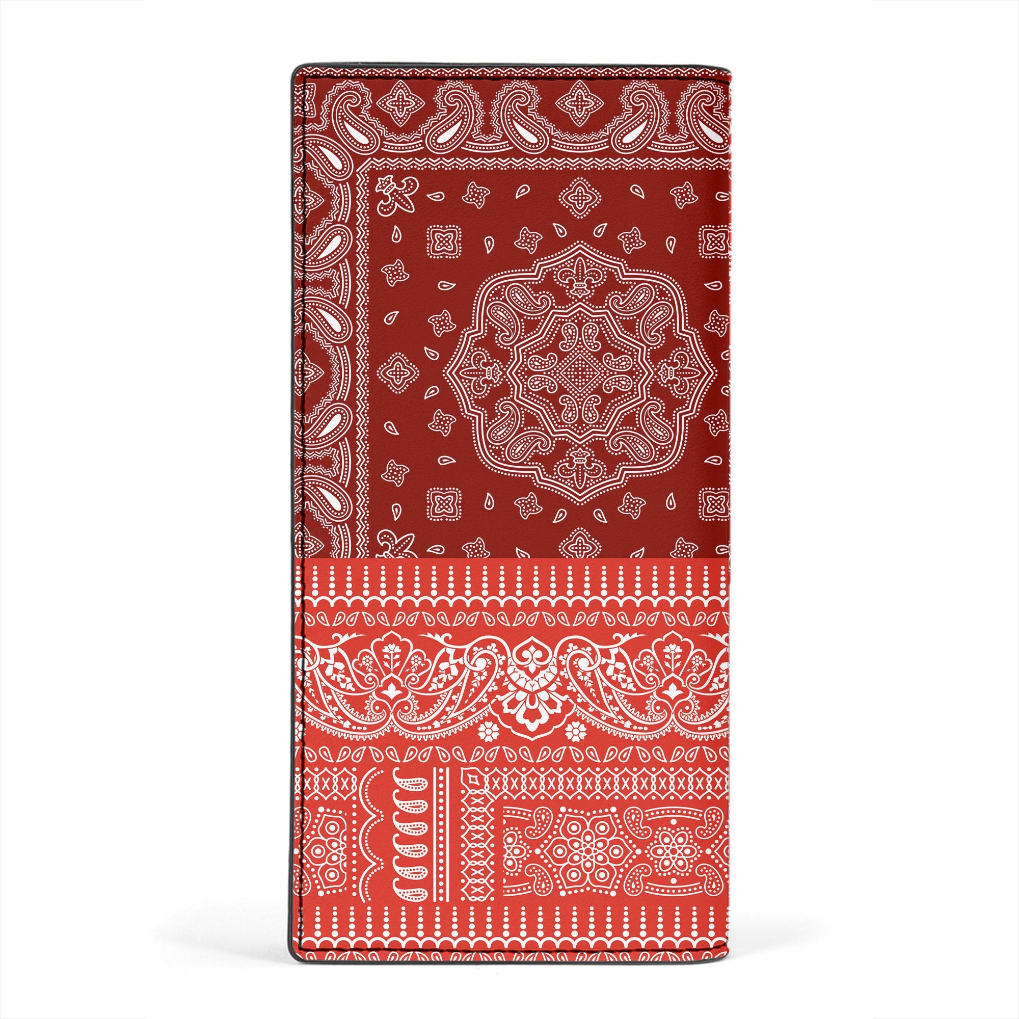 Switzerland Leather Wallet Flag And Paisley Basic Style 2