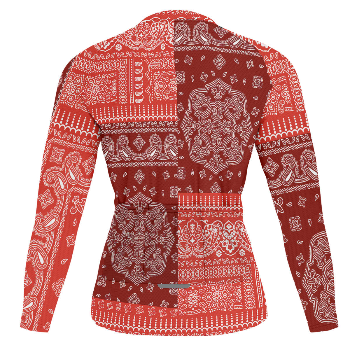 Switzerland Raglan Men Cycling Jersey Long Sleeve Flag And Paisley Basic Style 2