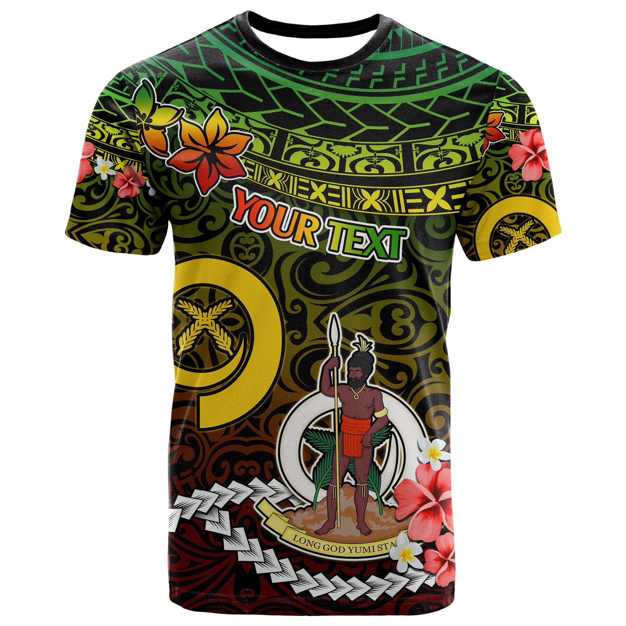 Custom Vanuatu T Shirt Happy Independence Day 2023 Polynesian Tribal Proud To Be A Ni Van - LH1