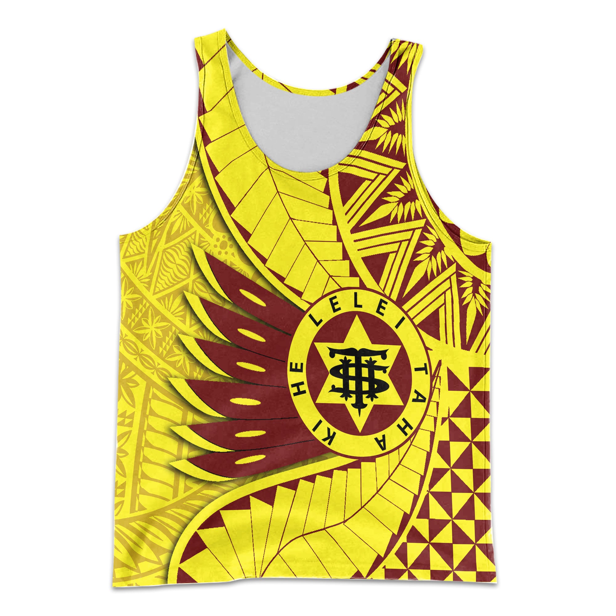 Custom Tonga High School Men Tank Top Tonga Golden Style