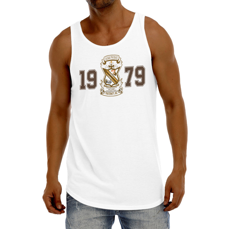 Sigma Phi Rho Tank Top White Phi Rho Gladiator Style