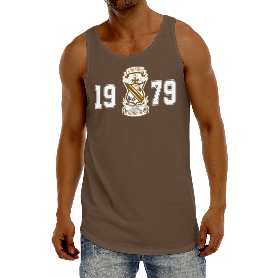 Sigma Phi Rho Tank Top Brown Phi Rho Gladiator Style