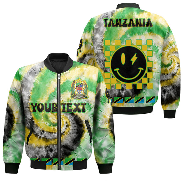 Tanzania Bomber Jacket Custom Tie Dye Style 1