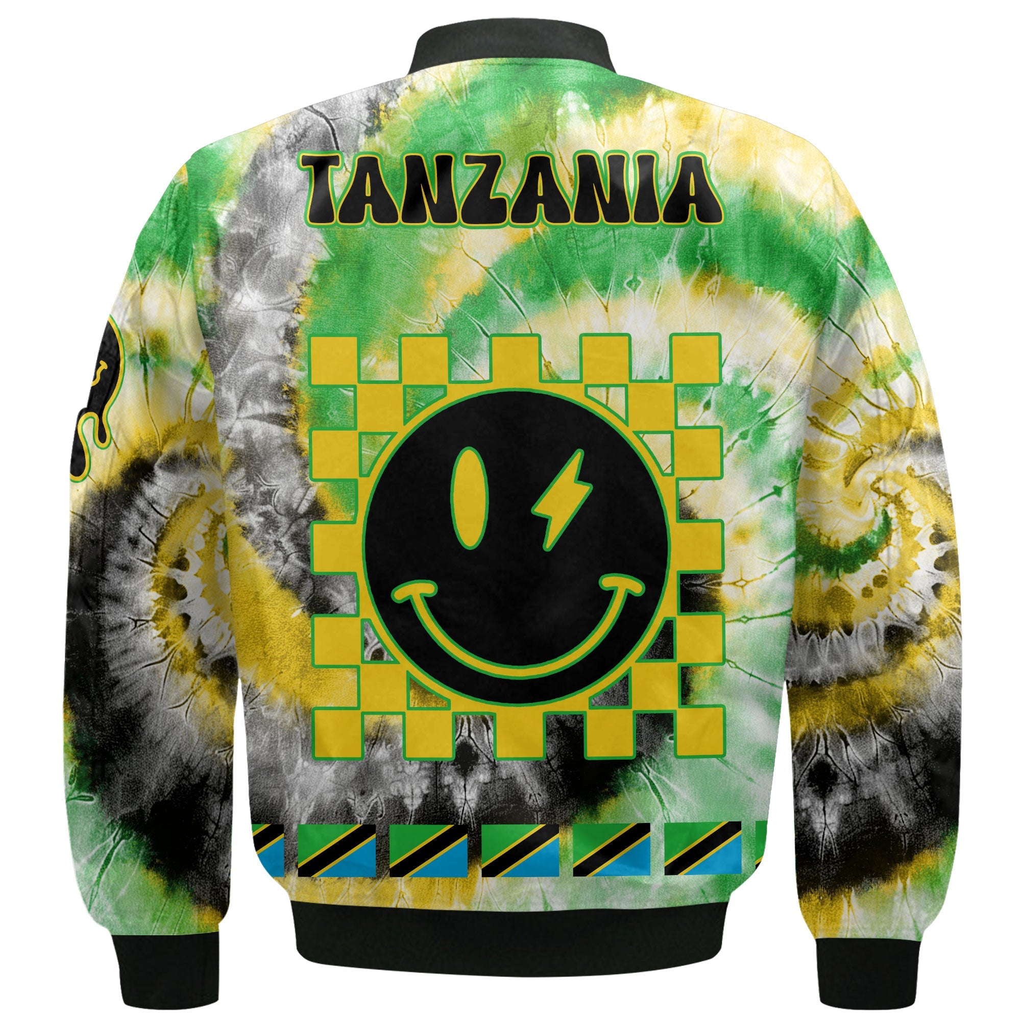 Tanzania Bomber Jacket Custom Tie Dye Style 3