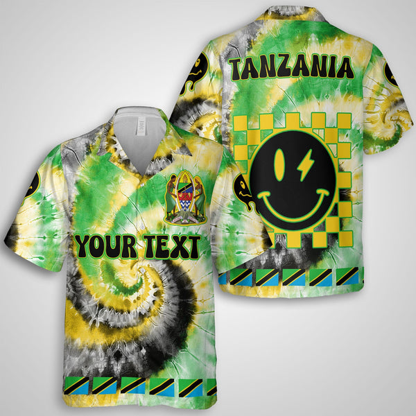 Tanzania Hawaiian Shirt Custom Tie Dye Style 1