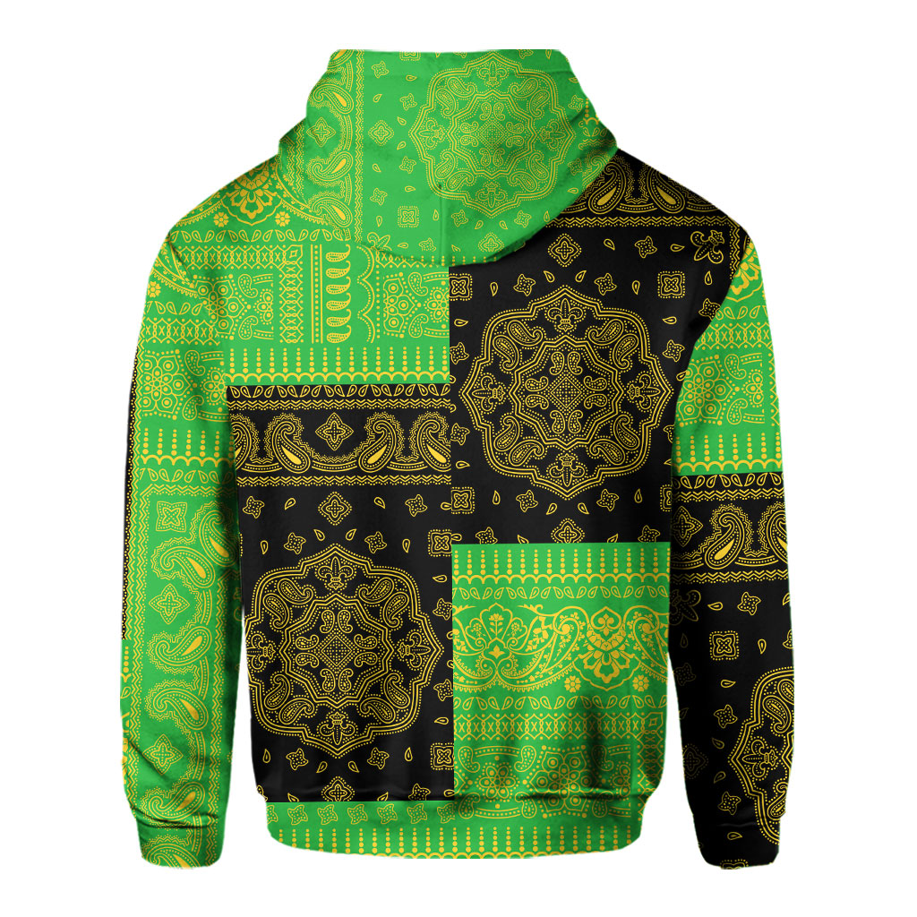 Tanzania Hoodie Flag And Paisley Basic Style 3