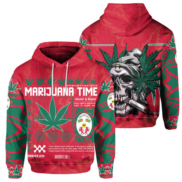 Togo Hoodie Flag & Coat Of Arms Marijuanas Style