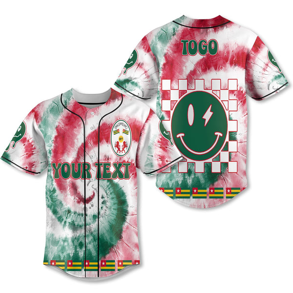 Togo Baseball Jersey Custom Tie Dye Style 1