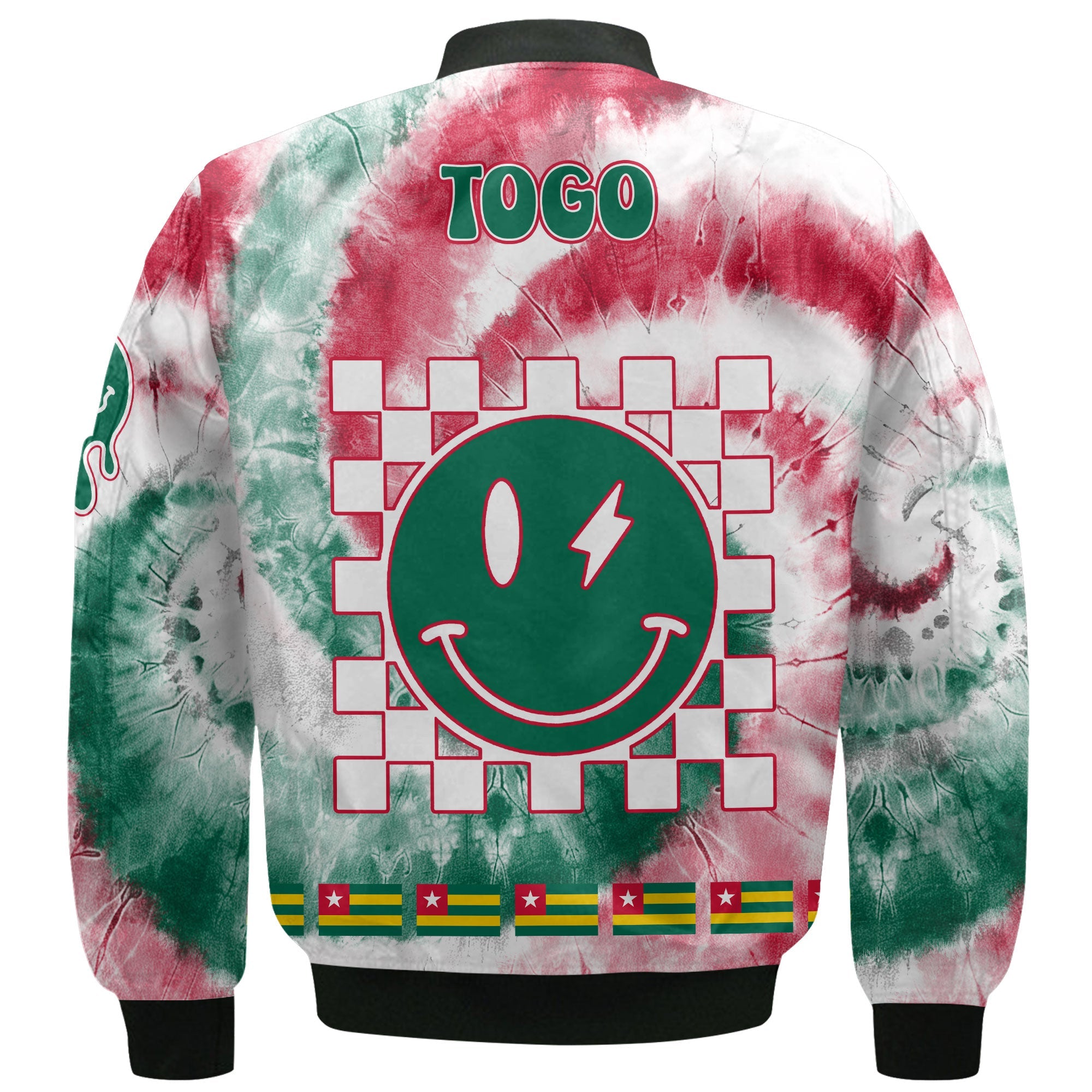 Togo Bomber Jacket Custom Tie Dye Style 3